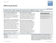 EMEA Emerging Markets Prospecting for alpha and ... - ERC Egypt