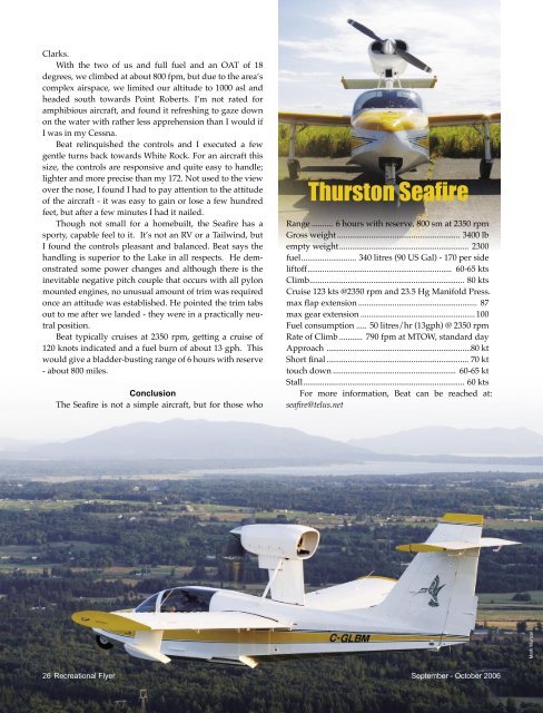 September - October - The Recreational Aircraft Association