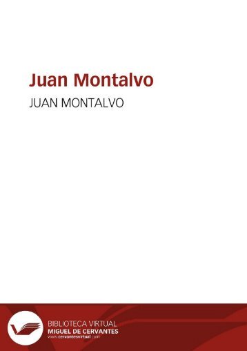 Montalvo en Ambato - Biblioteca Virtual Miguel de Cervantes