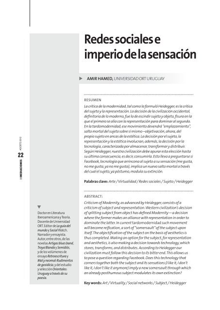 Inmediaciones de la Comunicación - Universidad ORT Uruguay