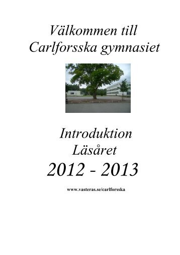 Introbroschyr 12/13 - Västerås stad