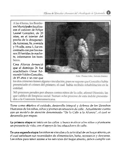 Informe 1998 Situación de la Niñez en Guatemala - odhag