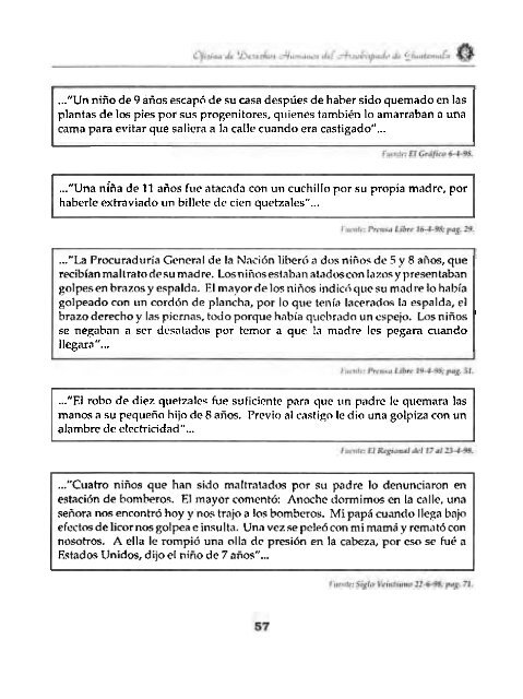 Informe 1998 Situación de la Niñez en Guatemala - odhag