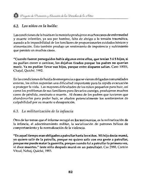 Informe 1998 Situación de la Niñez en Guatemala - odhag