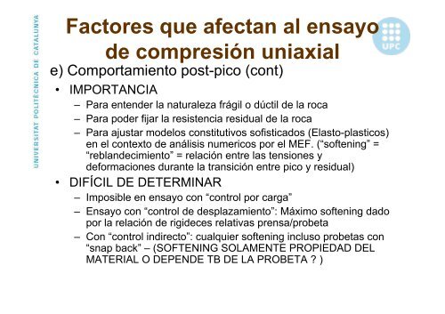 Roca matriz, comport.mec.