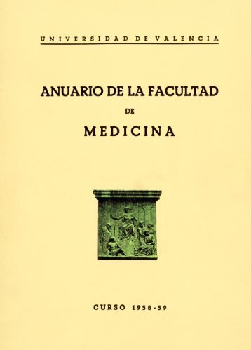 1958-59 ANUARIO DE LA FACULTAD DE MEDICINA