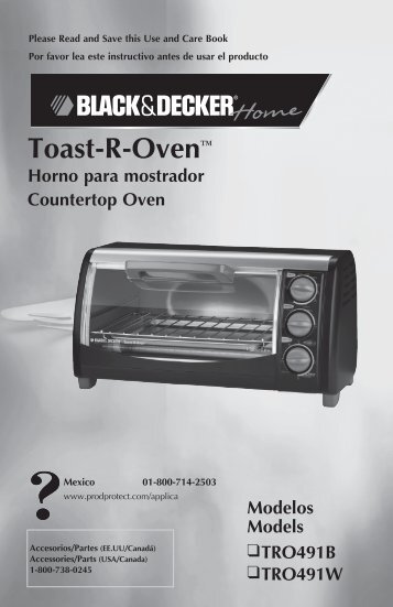 Toast-R-Oven™ - Applica Use and Care Manuals
