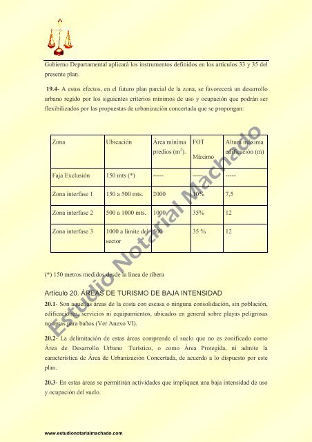 ORDENANZA COSTERA ROCHA - Estudio Notarial Machado