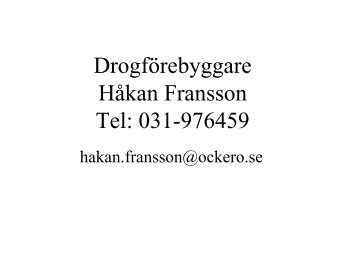 Öckerö kommuns arbete med att minska ungdomsfylleriet