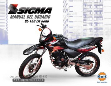 MANUAL DE USUARIO DEL MOTOCICLISTA - Sigma Motos