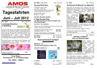 Tagesfahrten Juni – Juli 2012 - AMOS Reisen