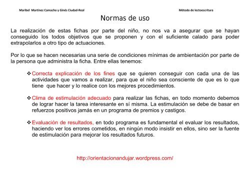 la letra P - Orientacion Andujar