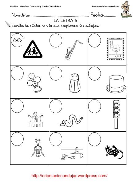 programa de lectoescritura completo orientacionandujar consonante s
