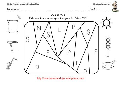 programa de lectoescritura completo orientacionandujar consonante s