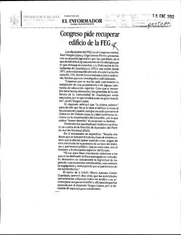 1 - Prensa y Comunicaciones - Universidad de Guadalajara