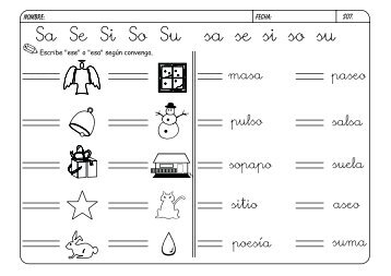 metodo de lectoescritura jose boo Letra S - Orientacion Andujar