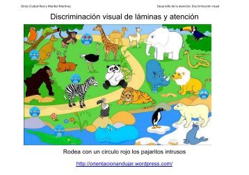 Discriminación visual de láminas y atención - Orientacion Andujar