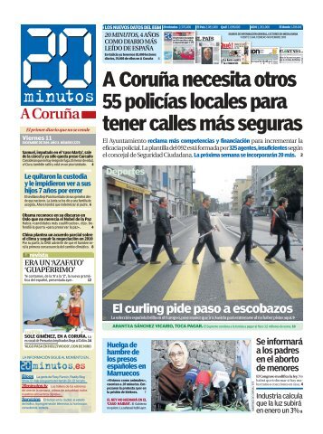 ACoruña necesita otros 55 policías locales para tener ... - 20 Minutos