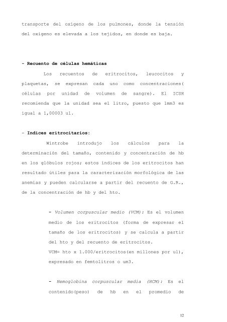 Análisis de Variables Hematológicas en nuestra ... - Vaneduc