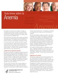 Guía breve sobre la anemia
