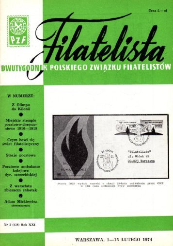 Filatelista 1974.03 - Zarząd Główny PZF