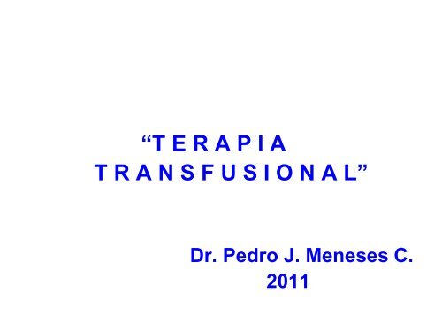 Terapia Transfusional