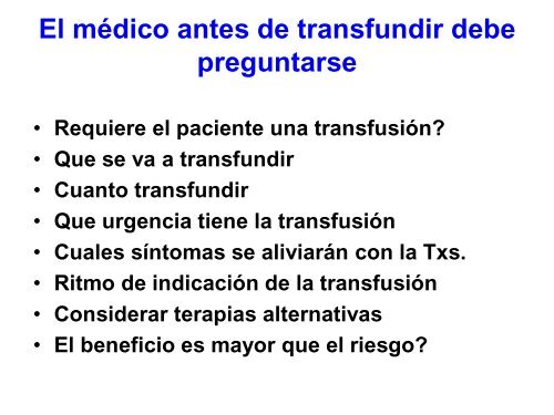 Terapia Transfusional