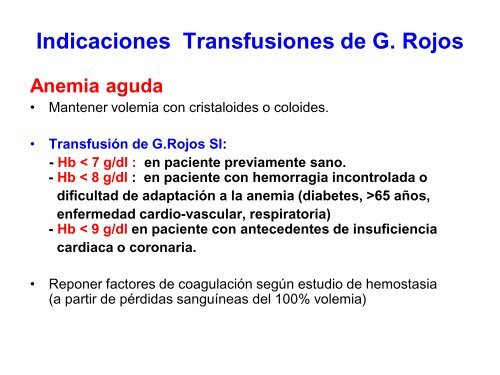 Terapia Transfusional