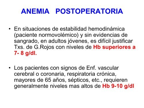 Terapia Transfusional