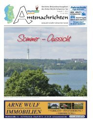 Amtsnachrichten - Amt Ostufer Schweriner See