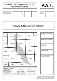 Relazione agronomica - Comune di Romano d'Ezzelino