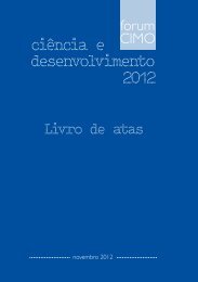 Capa Fórum CIMO 2012 Livro de Atas - Biblioteca Digital do IPB ...