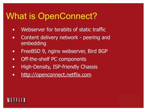 Netflix OpenConnect & FreeBSD