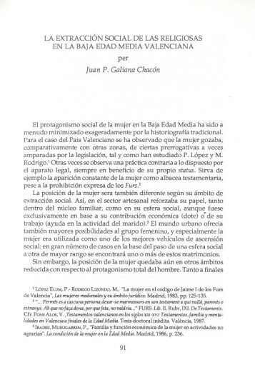 Juan P. Galiana Chacón. La estracción social de las religiosas en la ...