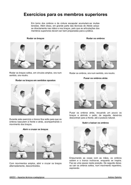 03. Exercícios para os membros superiores - António Galrinho