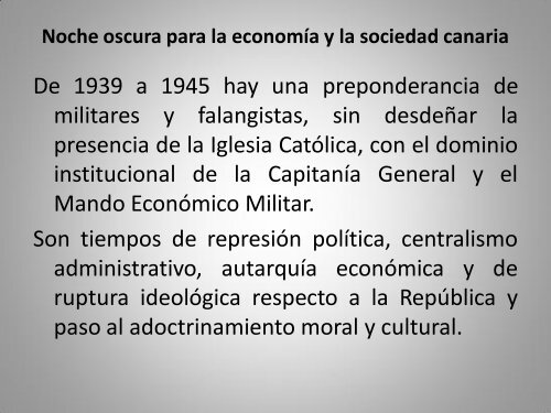 CANARIAS, 1937-1960: AUTARQUÍA ECONÓMICA ...