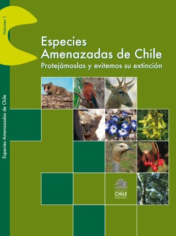 libro “Especies Amenazadas de Chile - Ministerio del Medio Ambiente