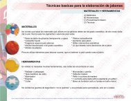 Técnicas basicas para la elaboración de jabones - Fantasias Miguel