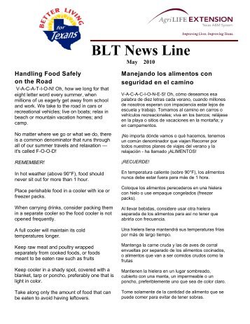 BLT News Line - Galveston | Texas AgriLife Extension Service