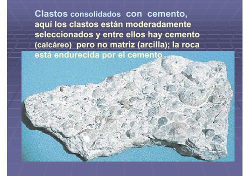 Identificación y clasificación de rocas clásticas - UNAM