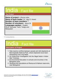 India Fact file India Fact file - A Rocha