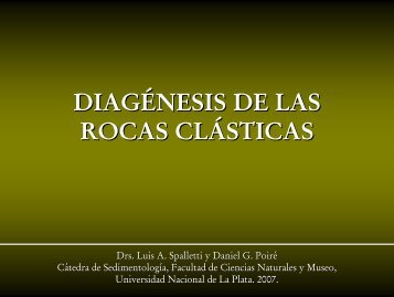 Diagénesis de Rocas Silicoclásticas - Facultad de Ciencias ...
