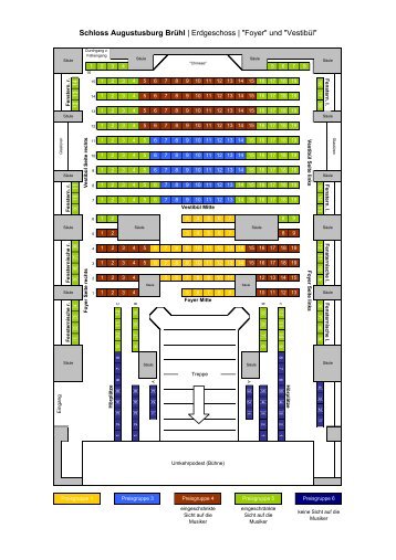 Saalplan Schloss Augustusburg - Brühler Schlosskonzerte