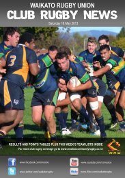 CLUB RUGBY NEWS