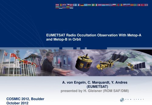 EUMETSAT Radio Occultation Observation With Metop-A ... - COSMIC