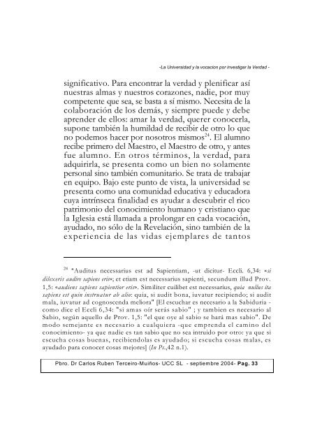 LA UNIVERSIDAD Y LA INVESTIGACIÓN ... - UCCuyo San Luis