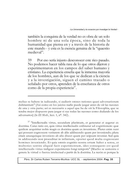 LA UNIVERSIDAD Y LA INVESTIGACIÓN ... - UCCuyo San Luis