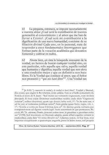 LA UNIVERSIDAD Y LA INVESTIGACIÓN ... - UCCuyo San Luis