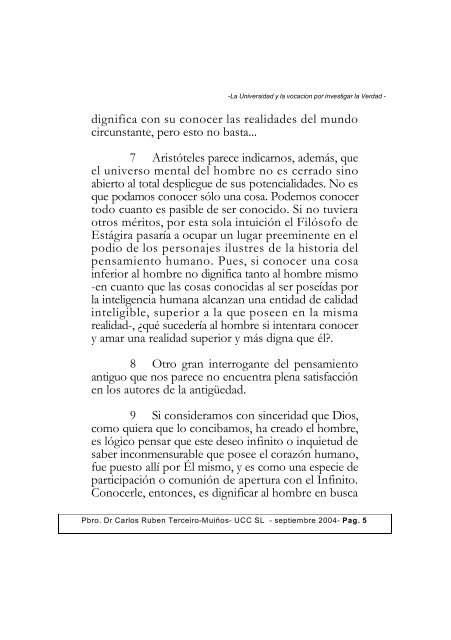 LA UNIVERSIDAD Y LA INVESTIGACIÓN ... - UCCuyo San Luis