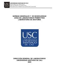 Normas Generales y de Bioseguridad Laboratorio de Anatomía